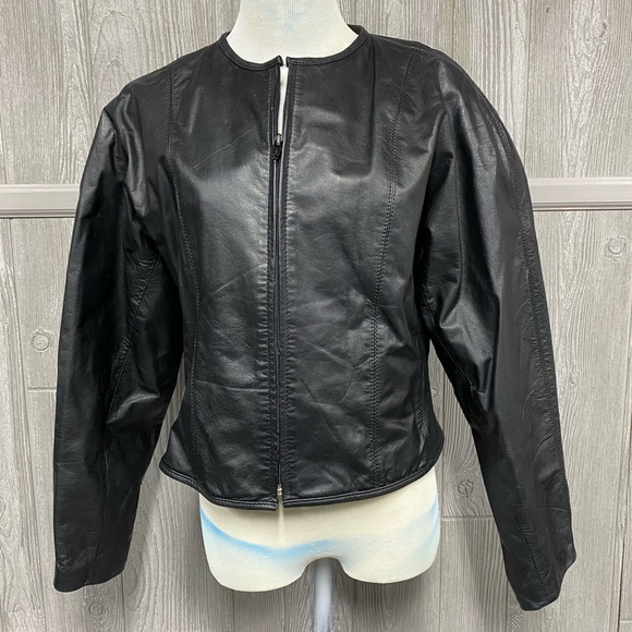 Tarazzia Internationale Jackets & Blazers - Vintage Genuine Leather Jacket Tarazzia Size M